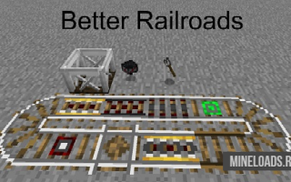 Мод Better Railroads для Майнкрафт 1.12.2, 1.13