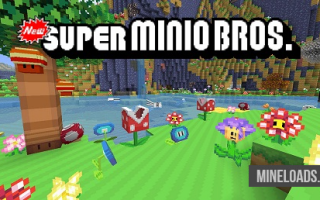 Текстур-пак New Super Minio Bros для Майнкрафт 1.12.2, 1.13