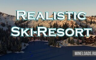Карта Realistic Ski-Resort для Майнкрафт 1.12.2, 1.13