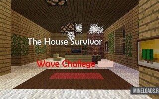 Карта на выживание The House Survivor для minecraft для Майнкрафт 1.13.2