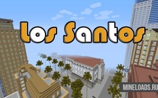 Карта Los Santos из GTA SA для Майнкрафт 1.12.2, 1.13